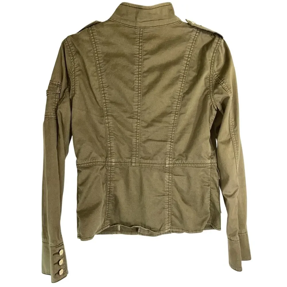Tory Burch Olive Green Military/Safari Sgt Pepper Jacket Size Small